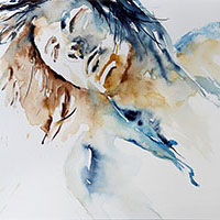 Portrait, 2004, 48 x 32 cm, Aquarell